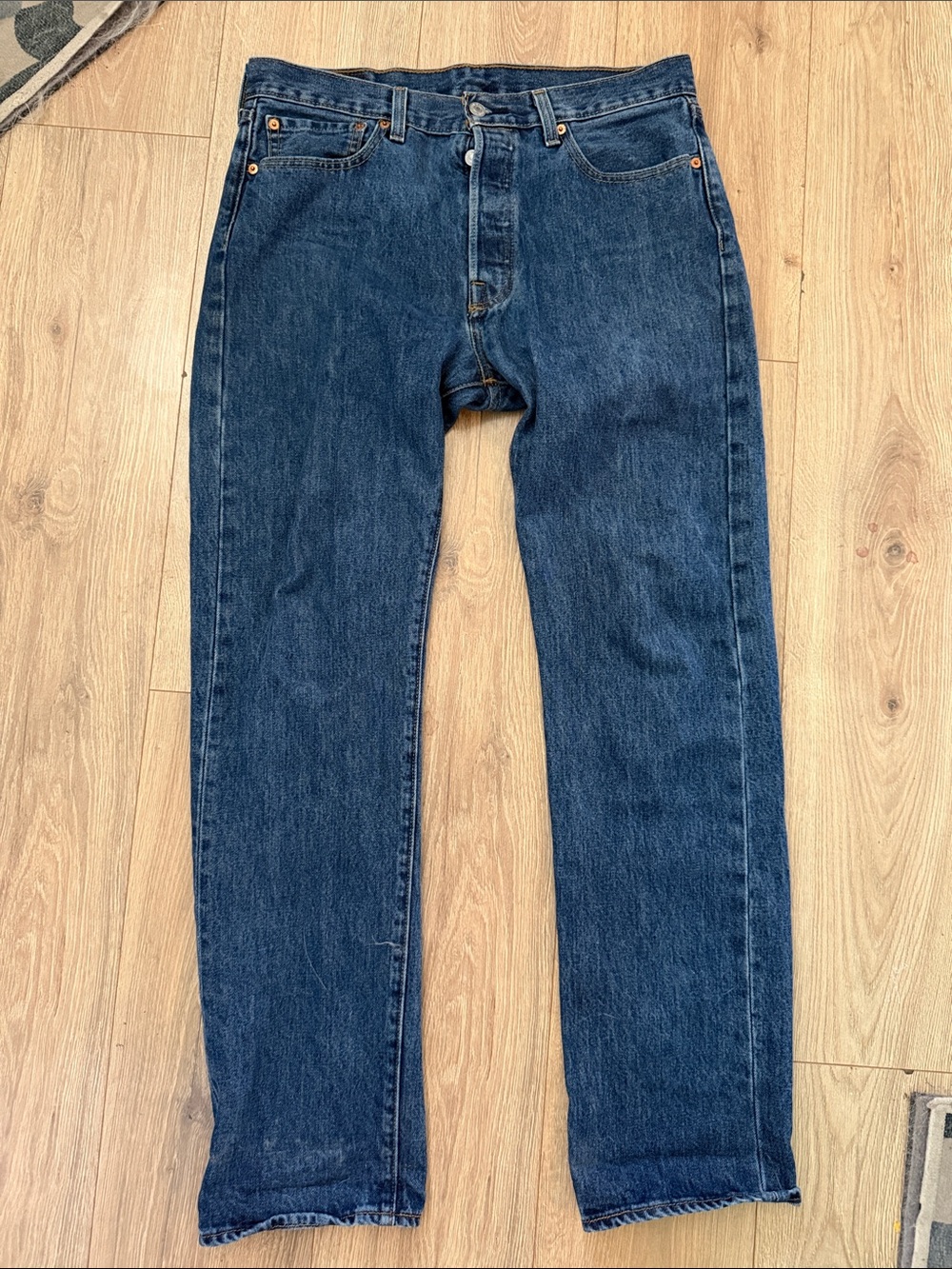 Levi's Men's Straight Jeans - Dark Blue Denim